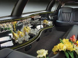 10 Pass. Lincoln Limousine Interior, los angeles limos