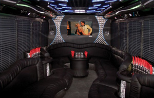 46 Pass Golden Eagle Party Bus Interior