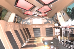 12 Pass. Mercedes S550 Limousine Interior