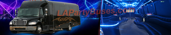 Mercedes freightliner party bus, la limo buses